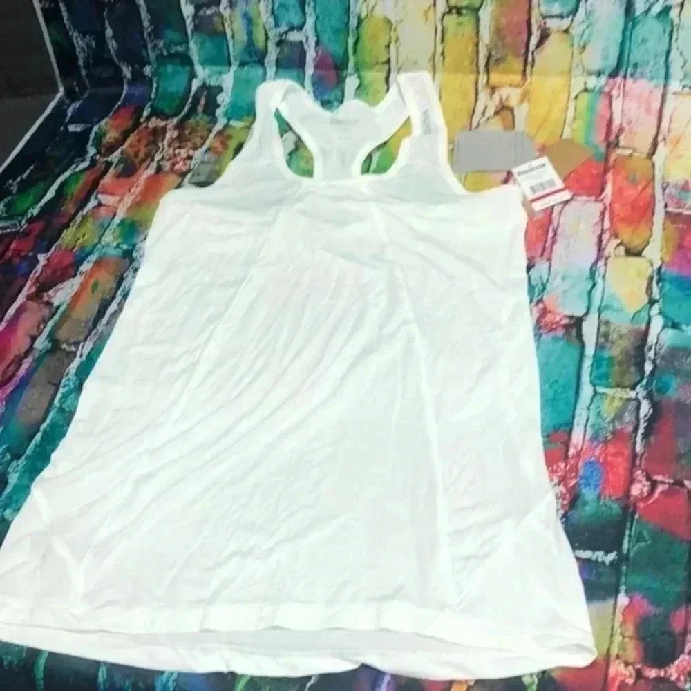 Reebok size small white racer back tank‎ top women’s